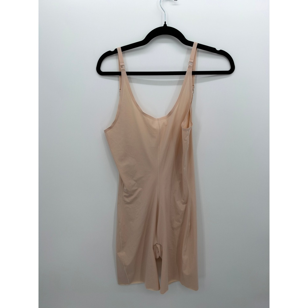 Spanx OnCore Mid-Thigh Bodysuit Nude Beige Firm Compression 10021P XL